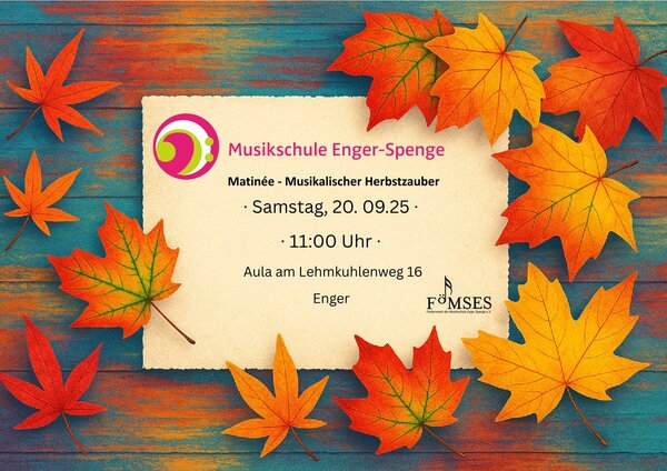 Matinée „Musikalischer Herbstzauber“ 2025