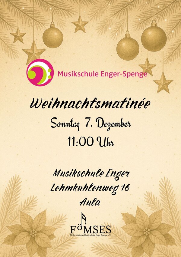 Bild vergrößern: Weihnachtsmatinée 2025