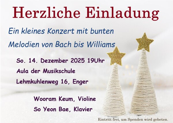 Bild vergrößern: Klavierkonzert Dez. 2025
